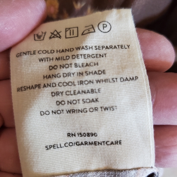 Spell Meadow Land flutter dress in Hazel nut worn once for one hour - Picture 8 of 8